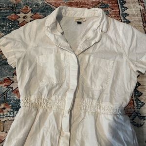 Universal Threads Canvas Romper